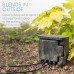 Navaris 4-Way Garden Socket Distributor in Wood Look - 4 x Outdoor Socket Power Distributor - Garden Socket Multiple Socket Distributor