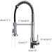 Kitchen Tap with Pull-Out Sprayer, 360° Swivel Water Sink Taps, Spring Tap Kitchen with Pull Down Sprayer Shower (Chrome)