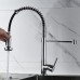 Kitchen Tap with Pull-Out Sprayer, 360° Swivel Water Sink Taps, Spring Tap Kitchen with Pull Down Sprayer Shower (Chrome)