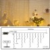 Qedertek 432 LED Icicle Fairy Lights Outdoor / Indoor 10.8 m Icicle Light Curtain Christmas Lighting, 8 Modes, Timer, Dimmable Fairy Lights with Remote Control, Christmas Decoration, Balcony (Warm White)