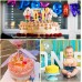 Birthday Number Candles, Pack of 10 Cake Candles, Number 0 to 9, Cake Topper Decoration for Birthday Party (Gold + Cake Topper)