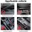 Jodsen Pack of 2 Car Storage Boxes, Leather Car Organiser Storage Box, Black Car Seat Gap Storage Box, Organiser, Car Seat Side Pocket, Organiser, Car Seat Bag for Car Storage