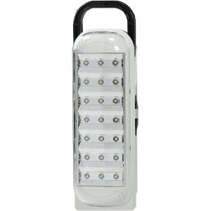 LEOFLA Emergency Light Portable Torch Rechargeable Lamp White 21 LEDs + Cable