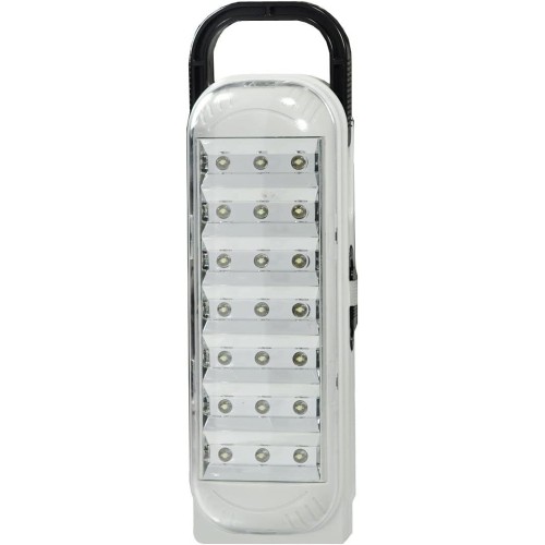 LEOFLA Emergency Light Portable Torch Rechargeable Lamp White 21 LEDs + Cable