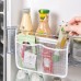 jiele Fridge Door Organiser with Connections, Refrigerator Door Mesh Bag Fridge Partition Layer Organiser, Fridge Drawer Organiser, Fridge Storage Box, 13 x 22 cm