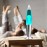 Lava Lamp Blue Lava Lamp Large 38 cm Lava Lamp Children and Children and Adults Ideal for Meditation Bedroom Living Room Decoration Original Gift