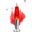 Lava Lamp Red Lava Lamp Large 38 cm Lava Lamp Children and Children and Adults Ideal for Meditation Bedroom Living Room Decoration Original Gift