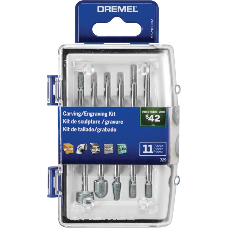 Dremel 729-01 Rotary Bits, Grey