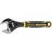 Stanley FatMax FMHT13126-0 Adjustable Wrench (8 Inches, Bi-Material, with Quick Release Function, Metric and Inch Dimensions, Hanging Hole)