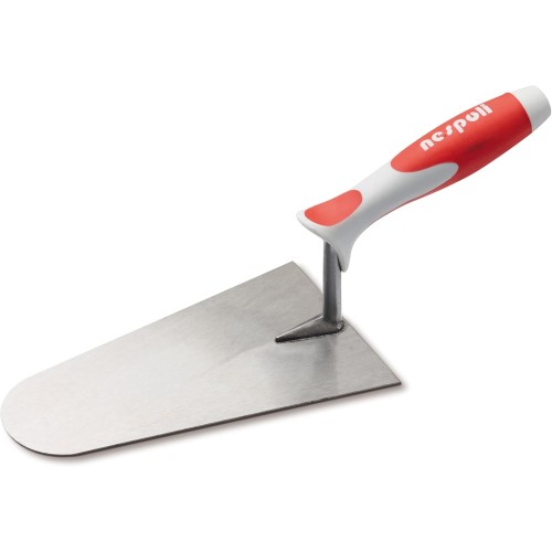 Nespoli N991929220 Brick Trowel with Round Tip, Stainless Steel Blade, Airtouch Handle, 20 cm