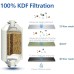 Philips Shower Filter 3 Stage Water Softener Double Mesh Filtration KDF Material Reducing Chlorine/Impurities/Rust Sediments Large Capacity Handheld Shower with Rain Shower