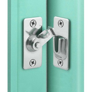 WANLIAN Mini Size 90 Degree Door Lock Sliding Door Lock Screen Door Lock Pocket Door Lock