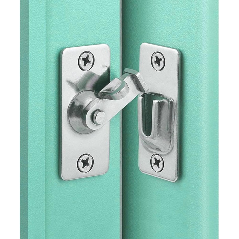 WANLIAN Mini Size 90 Degree Door Lock Sliding Door Lock Screen Door Lock Pocket Door Lock