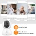 ANTELA WiFi IP Camera Indoor 355°/90° Swivelling PTZ Surveillance Camera Indoor 2.4 GHz WiFi, 2-Way Audio, IR Night Vision, Motion Detection, Compatible with Alexa
