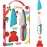 Chefclub Kids Knife for children, blue and red, children's knife with finger guard, blade guard and ergonomic handle, children's kitchen knife, kitchen utensils for children, for toddlers