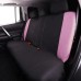Flying Banner Universal Breathable Mesh Car Seat Covers Full Set Airbag Compatible Cushion Protector (Black and Pink)