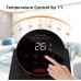 OMISOON Fan Heater 2000 W, Eco Fan Heater, Energy-Saving, Quiet, PTC Ceramic Heater, Electric, Touch LED, 90° Oscillation, 24 Timers, Thermostat, 4 Modes, Multiple Protection, Remote Control, Home