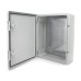 ELS Elektrotechnika Industrial Cabinet IP65 Galvanised Mounting Plate Locking Door with All-Round Seal Wall Housing Empty Housing ABS Plastic Empty Cabinet 420 x 520 x 190