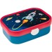 Mepal Campus Space Lunchbox 107440065389 with Bento Insert and Fork, 700 ml, Dark Blue