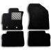 Toyota Auris II 2013 Onwards - Hybrid Tailored Black Carpet Car Mats with Buttons and Rubber Bumper