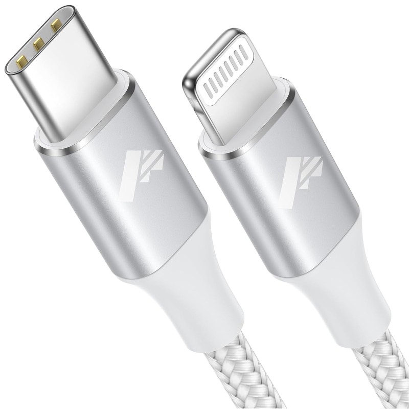 USB-C auf Lightning-Kabel, 2 m, iPhone-Ladekabel, MFi-zertifiziert, Nylongeflecht, schnell, Typ C auf Lightning, für iPhone 11 12 13 Pro Max Mini XR XS X 8 7 6s 6 Plus 5s 5 SE 2020, iPad