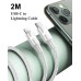 USB-C auf Lightning-Kabel, 2 m, iPhone-Ladekabel, MFi-zertifiziert, Nylongeflecht, schnell, Typ C auf Lightning, für iPhone 11 12 13 Pro Max Mini XR XS X 8 7 6s 6 Plus 5s 5 SE 2020, iPad