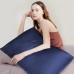 Fittia Lyocell Bamboo Cushion Cover Bamboo Fibre Pillowcase Silky Soft Cooling Breathable with Concealed Zip Navy Blue 40 x 60 cm Set of 2