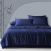 Fittia Lyocell Bamboo Cushion Cover Bamboo Fibre Pillowcase Silky Soft Cooling Breathable with Concealed Zip Navy Blue 40 x 60 cm Set of 2
