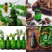 inheming Pack of 12 Glass Pipette Bottles, 30 ml, Green Dropper Bottle with Glass Pipette, Apothecary Bottle, Small Glass Bottle, Dropper Bottle, for Essences, Oils, Perfume Extracts