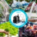Lnicez Mini Submersible Water Pump, 25 W, 1500 l/h Max., for Aquariums, Gardens, Ponds, Fountains, Black