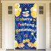 DPKOW Hurra Exam Passed Door Banner for Studies Graduation Decoration Exam Passed Background Door Wall Decoration Graduation, 185 x 90 cm