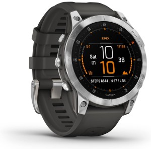 Garmin EPIX GPS Multisport Smartwatch с блестящ 1,3-инчов AMOLED дисплей и сензорно/бутонно управление. TOPO карти, 60 спортни приложения, Garmin Music, Garmin Pay, до 16 дни живот на батерията, водоустойчив
