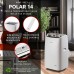 Ariete 9023 Polar EU AR PAC T014EW 220V WH R290 Portable Air Conditioner, White