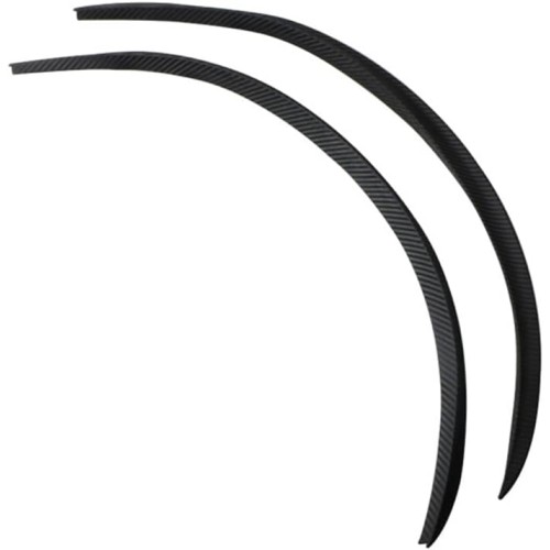 Carbon Fibre Car Wheel Mudguard Trim, Asudaro 1 Pair 72 cm Wheel Arch Widening Mudguard Universal Car Wheel Arch Strips Wheel Arch Widening Strips Mudguard Trims, Black