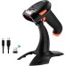 Tera Barcode Scanner 1D 2D QR 3 в 1 безжичен 2,4 GHz / Bluetooth / USB кабелен четец на баркодове със стойка/скоба HW0001