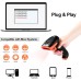 Tera Barcode Scanner 1D 2D QR 3 в 1 безжичен 2,4 GHz / Bluetooth / USB кабелен четец на баркодове със стойка/скоба HW0001
