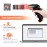 Tera Barcode Scanner 1D 2D QR 3 в 1 безжичен 2,4 GHz / Bluetooth / USB кабелен четец на баркодове със стойка/скоба HW0001