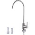 Ibergrif Reverse Osmosis (RO) Tap for 1/4 Inch and 3/8 Inch Osmosis System Sink Mixer Water Filter High Comfort Spout 292 mm 360° Swivelling Stainless Steel 304 Silver M22301A