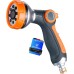 GRIFEMA GE1303 Garden Shower, Hand Shower, Garden Spray Guns, 8 Watering Patterns, Adjustable Water Flow for Garden Watering, Car Washing, Pet Shower