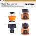 GRIFEMA Hose Connector Set, 1/2 Inch Garden Hose Connector, 1/2 Inch Water Stop Hose Connector, 1/2 Inch - 3/4 Inch Tap Connector, Can Stop Water Quickly, Orange