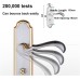 Qrity Door Handle Lock Zinc Alloy Modern Door Handle Set Anti-Theft Door Lever Lock with Keys