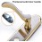 Qrity Door Handle Lock Zinc Alloy Modern Door Handle Set Anti-Theft Door Lever Lock with Keys