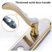 Qrity Door Handle Lock Zinc Alloy Modern Door Handle Set Anti-Theft Door Lever Lock with Keys