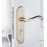 Qrity Door Handle Lock Zinc Alloy Modern Door Handle Set Anti-Theft Door Lever Lock with Keys