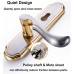 Qrity Door Handle Lock Zinc Alloy Modern Door Handle Set Anti-Theft Door Lever Lock with Keys