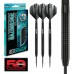 RED DRAGON Razor Edge Black Darts Tungsten Professional Steel Darts with Flights and Shafts
