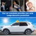 Trusiel Слънцезащитна мрежа за кола с сертифицирана UV защита за деца, бебета, възрастни, домашни любимци, универсална слънцезащитна мрежа за кола, ролетни щори за слънцезащита на прозорците на колата, за задните прозорци, за леки автомобили (L)
