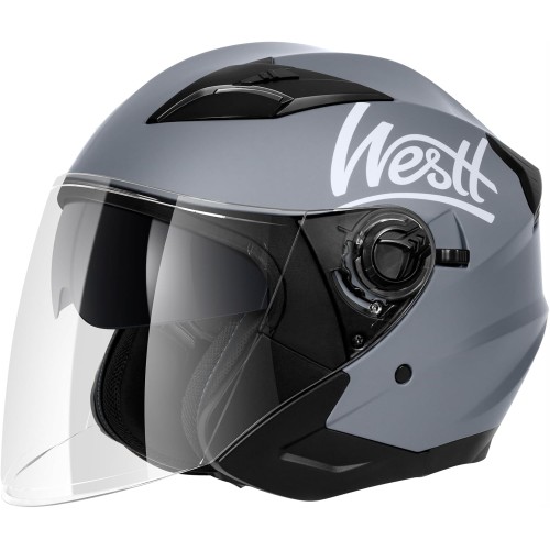 Westt Jet Helmet with Visor and Sun Visor Motorcycle Helmet Men Women Scooter Helmet Moped Helmet Moped Chopper Helmet Motorcycle Half Helmet Open Face Helmet Pilot Helmet ECE DOT Certified