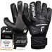 Reusch Attrakt Solid Torwarthandschuhe|Robuster Grip mit synthetischem Latex|360° Stabilität Dank Full Strap und Elastic Cuff|Perfekter Sitz bei jedem Wetter|Alle Spielfeldarten