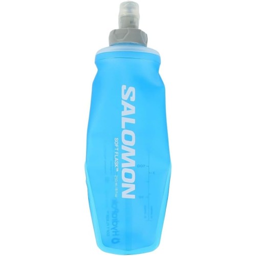 Salomon Soft Flask 250ml/8oz 28 Unisex Soft-Trinkflasche, Komfort, Ventil mit hoher Durchflussrate, Einfach zu handhaben, Blau